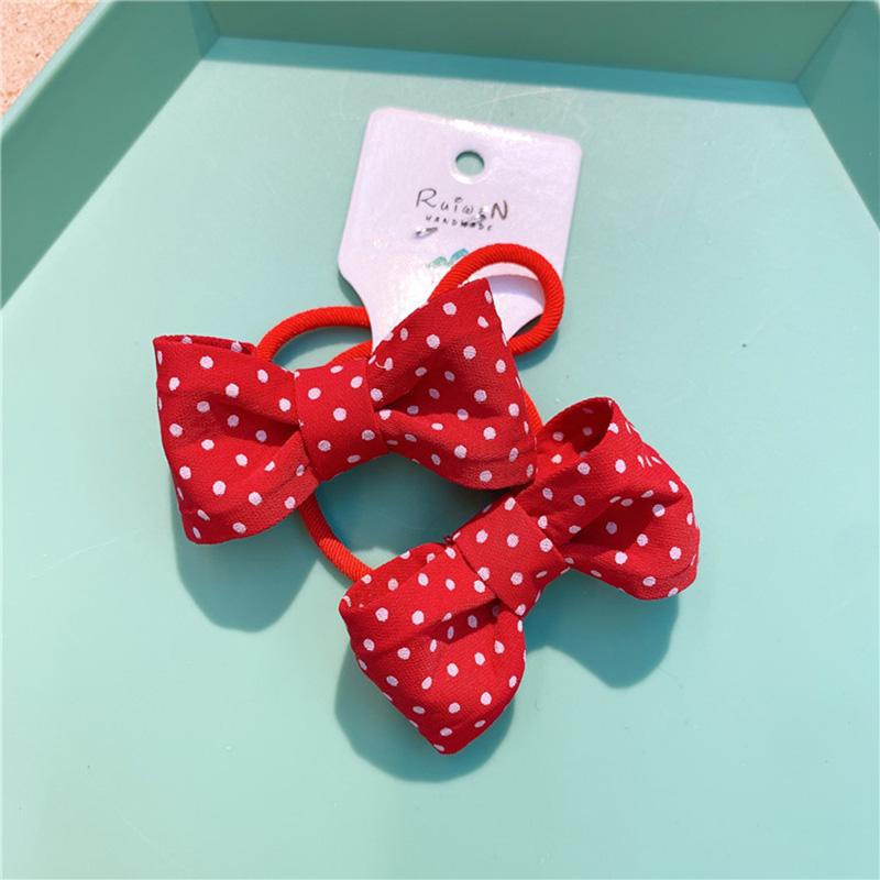 2Pcs Bowknot Hair Rope Korean Version Sweet Plaid Little Polka Dot Fabric Hair Tie Headdress Rubber Band akcesoria do wlosow
2Pcs Bowknot Hair Rope Korean Version Sweet Plaid Little Polka Dot Fabric Hair Tie Headdress Rubber Band akcesoria do wlosow
