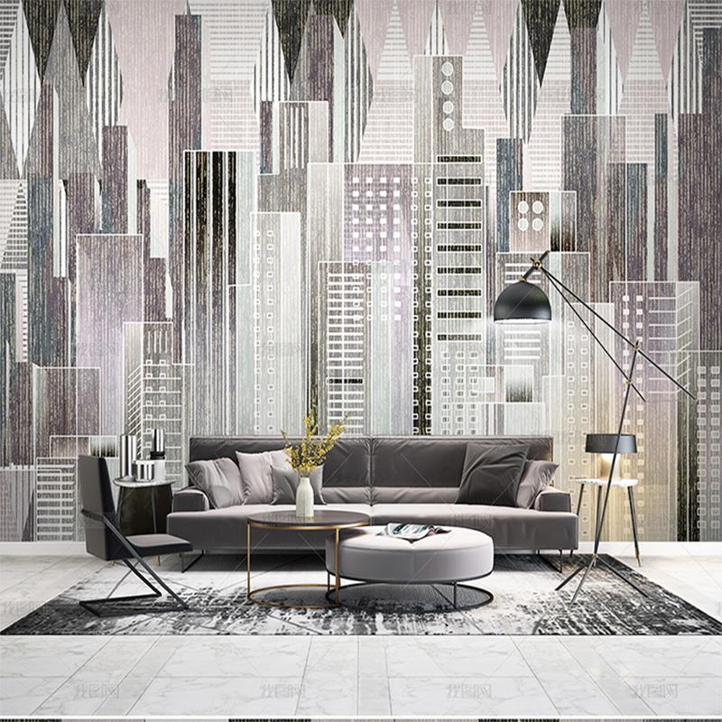 Modern simple wallpaper Nordic city building line geometry TV living room background wall decorative painting mural, Silk cloth
Modern simple wallpaper Nordic city building line geometry TV living room background wall decorative painting mural, Silk cloth