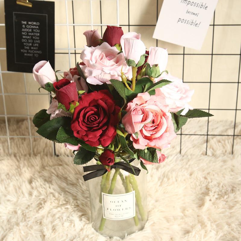 INS flannelette wind roses simulation flower plant bonsai plant wall tracery wall MW03335 wedding ornaments simulation, Light pink
INS flannelette wind roses simulation flower plant bonsai plant wall tracery wall MW03335 wedding ornaments simulation, Light pink
