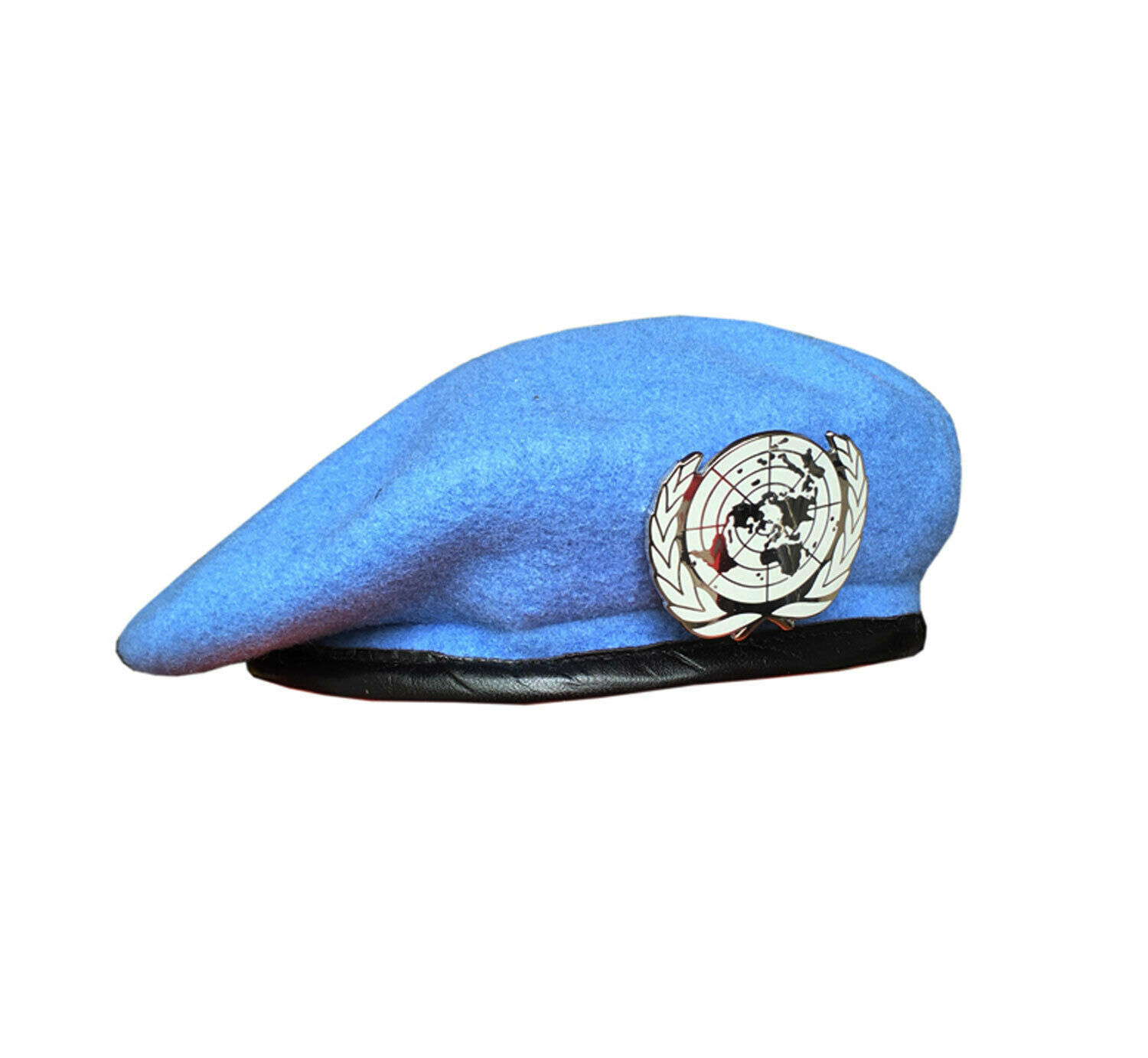 UN BLUE BERET United Nations Peacekeeping Force Cap Hat With UN Badge Size 59cm Military Store Military Store 201106