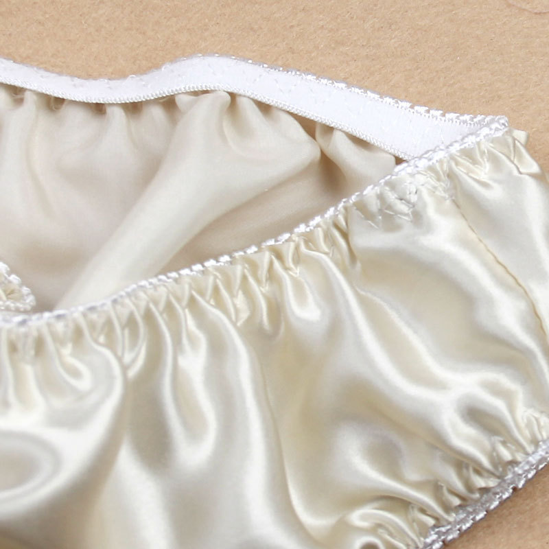Women Silk Satin Panties Female Respiratory Underwear 6pcs Pack Ladies Knickers Briefs 201112
