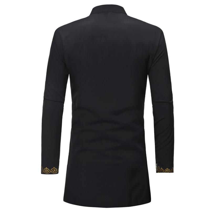 New Dashiki Fashion African Traditional Printed Rich Bazin Men Long Sleeve Africa Clothing Thobe Dress for Man Shirt AAA Discount for in-store purchas