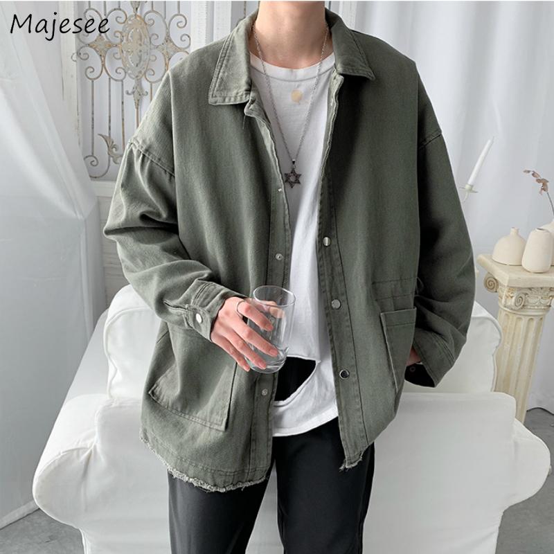 Men Jackets BF Solid Pockets Turn-down Collar Loose Korean Style Handsome Fashion Casual Streetwear Ulzzang Comfortable Simple, Black
Men Jackets BF Solid Pockets Turn-down Collar Loose Korean Style Handsome Fashion Casual Streetwear Ulzzang Comfortable Simple, Black