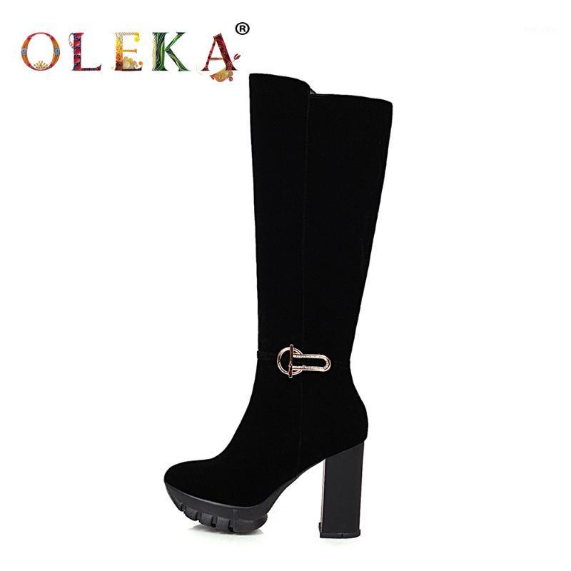 OLEKA Knee-high Winter Boots For Women Square Heel Metal Decoration Round Toe Winter Boots Elegant Style Basic New AS8601, Black
OLEKA Knee-high Winter Boots For Women Square Heel Metal Decoration Round Toe Winter Boots Elegant Style Basic New AS8601, Black