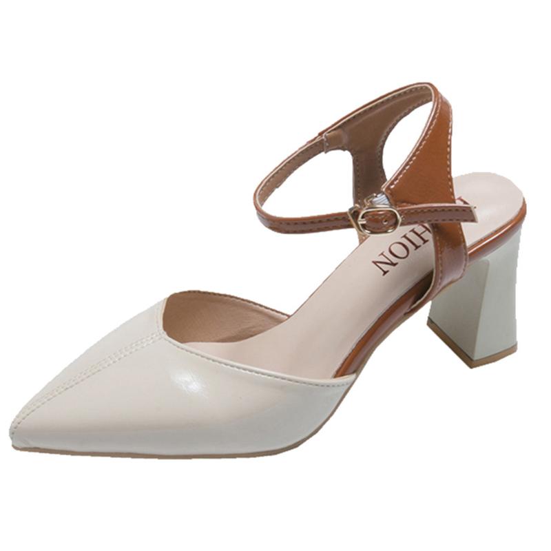 Women's Sandals British Pointed Toe sandals women Square heel Leather Zapatos De Mujer Soft Bottom Wild shoes woman, Beige
Women's Sandals British Pointed Toe sandals women Square heel Leather Zapatos De Mujer Soft Bottom Wild shoes woman, Beige