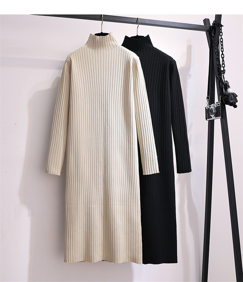 2021 Women's Knitted Es Autumn Winter New Long-sleeved Over-the-knee Mid-length Turtleneck Sweater Vestidos Y609 Jym6, Apricot
2021 Women's Knitted Es Autumn Winter New Long-sleeved Over-the-knee Mid-length Turtleneck Sweater Vestidos Y609 Jym6, Apricot