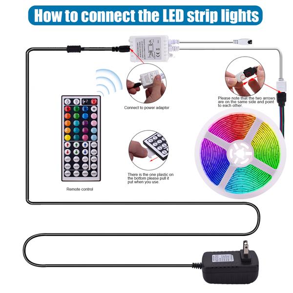 10 Meters 12V-5050RGB 44 Keys 300 Lights (40W) Light Strips for outdoor, KTV, home, bedroom Lighting Fixture
10 Meters 12V-5050RGB 44 Keys 300 Lights (40W) Light Strips for outdoor, KTV, home, bedroom Lighting Fixture