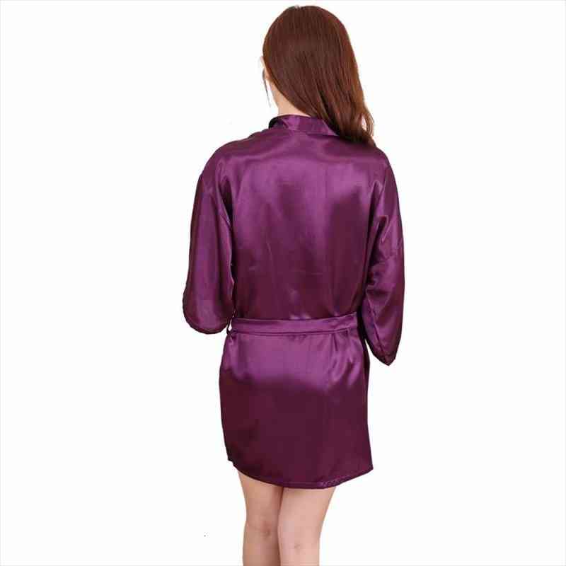 Women Silk Satin Short Night Robe Solid Kimono Robe Fashion Sexy Bathrobe Peignoir Femme Wedding Bride Bridesmaid, Black;red
Women Silk Satin Short Night Robe Solid Kimono Robe Fashion Sexy Bathrobe Peignoir Femme Wedding Bride Bridesmaid, Black;red