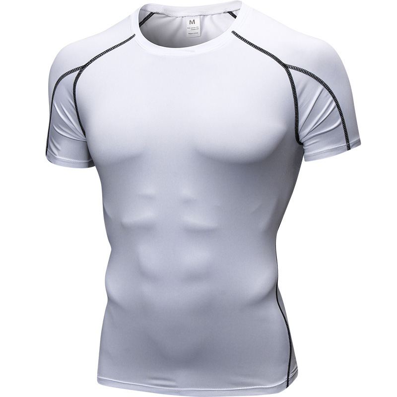 Men's Running T-Shirts, Quick Dry Compression Sport T-Shirts, Fitness Running Shirts, Soccer Shirts Men's Jersey Sportswear