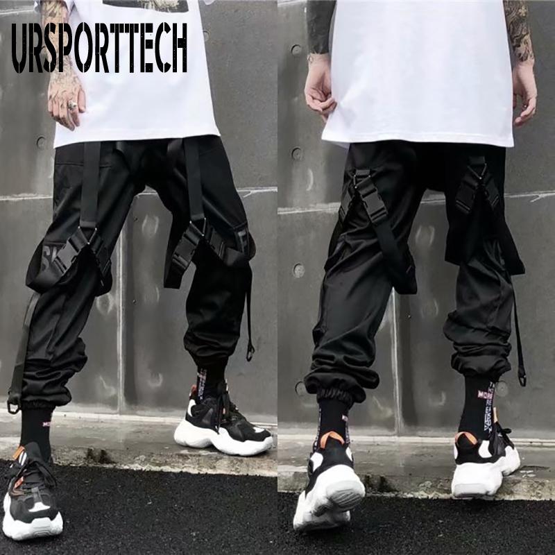Streetwear Cargo Pants Men Multi Pockets Harem Pants Hip Hop Casual Male Track Joggers Trousers Fashion Harajuku Men