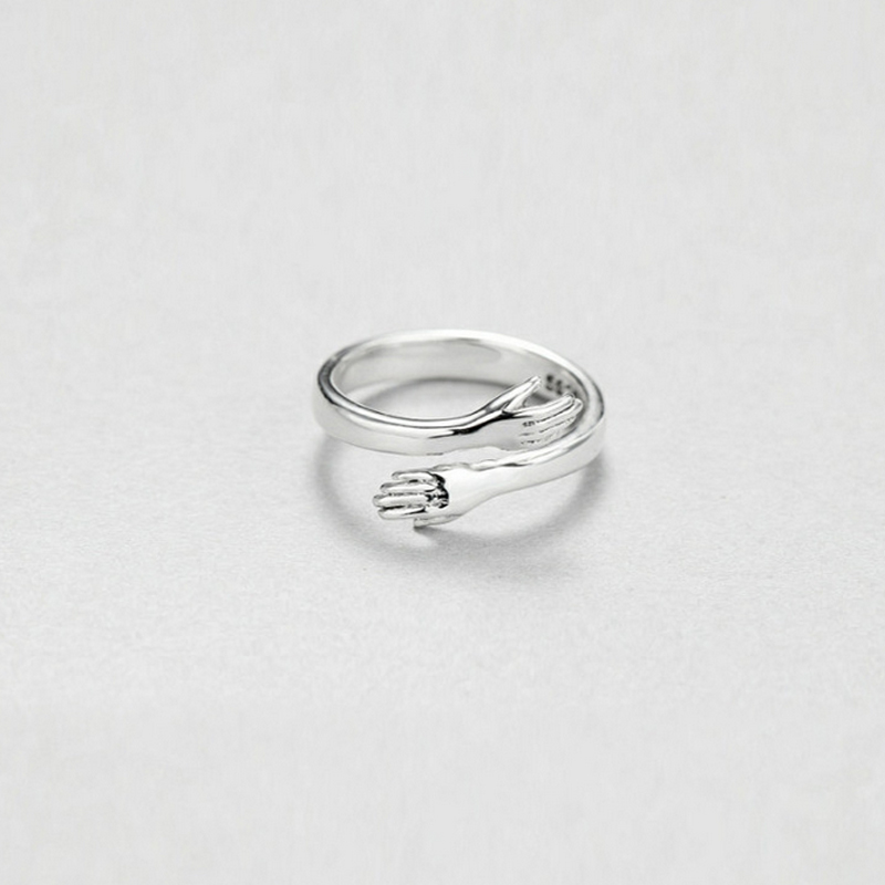 Women Men Hug Open Ring Gift Finger Ring for Love Couple Fashion Jewelry Accessories Wholesale Price, Silver
Women Men Hug Open Ring Gift Finger Ring for Love Couple Fashion Jewelry Accessories Wholesale Price, Silver