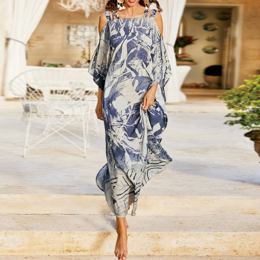 2021 Bohemian Ladies Dressed in Spring Fall Fashion Loose Simple Fine Designer Best Sellers Print Without Sexy Suspenders L36m, Blue
2021 Bohemian Ladies Dressed in Spring Fall Fashion Loose Simple Fine Designer Best Sellers Print Without Sexy Suspenders L36m, Blue