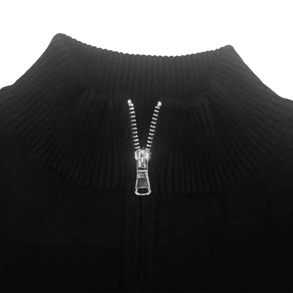 Golf Apparel F J New Men's Rabbit Cashmere Half-Zip Stand-Up Collar Golf Sweater Golf T-Shirt Color-Block Sweater Free Shipping 201012