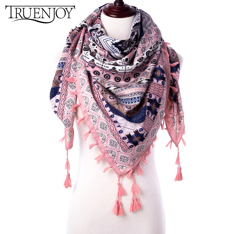 TRUENJOY Triangle Tassel Scarf for Women Winter Warm Fashion Print Shawl Scarves Scarf Female Ladies 110*110*180cm
TRUENJOY Triangle Tassel Scarf for Women Winter Warm Fashion Print Shawl Scarves Scarf Female Ladies 110*110*180cm