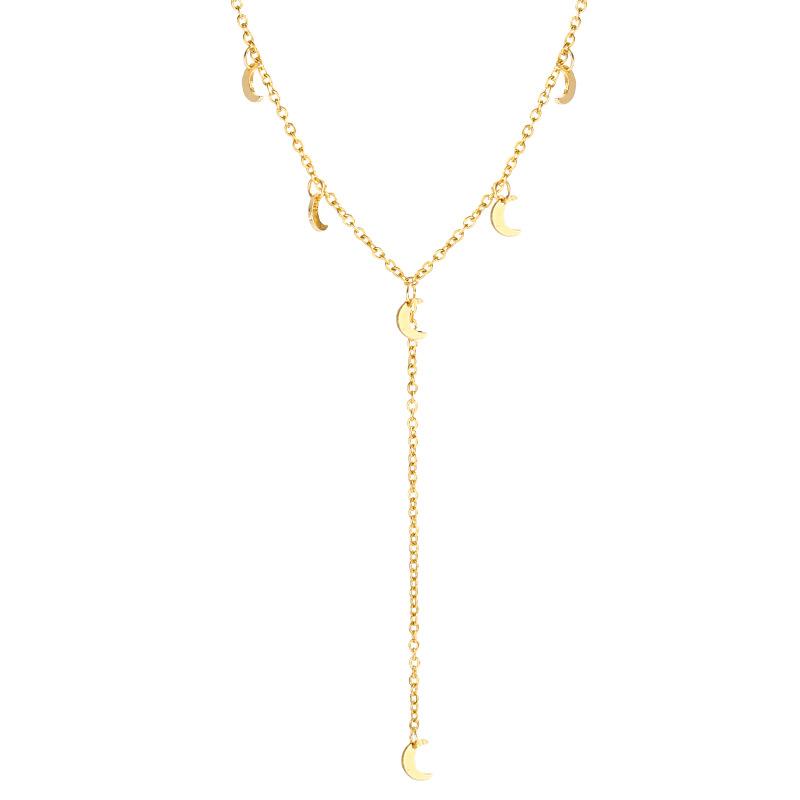 TIMEONLY Delicate Moons Titanium Steel Choker Necklaces Small Linked Neckalce for Women Girls Temperament Birthday Gifts Jewelry
TIMEONLY Delicate Moons Titanium Steel Choker Necklaces Small Linked Neckalce for Women Girls Temperament Birthday Gifts Jewelry
