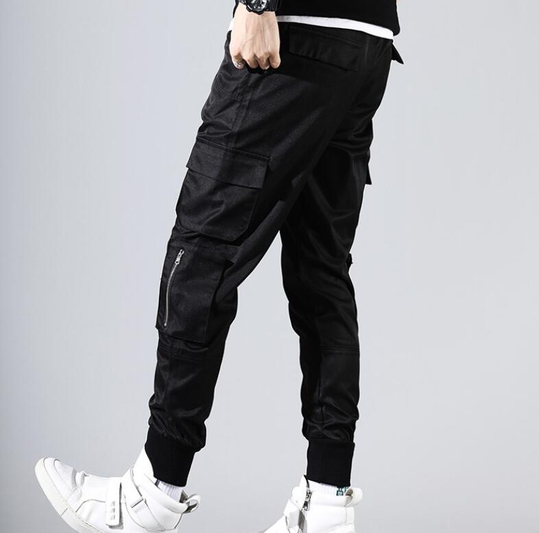 Hip Hop Men Pantalones Hombre High Street Kpop Casual Cargo Pants Many Pockets Joggers Modis Streetwear Trousers Harajuku For Men1221878