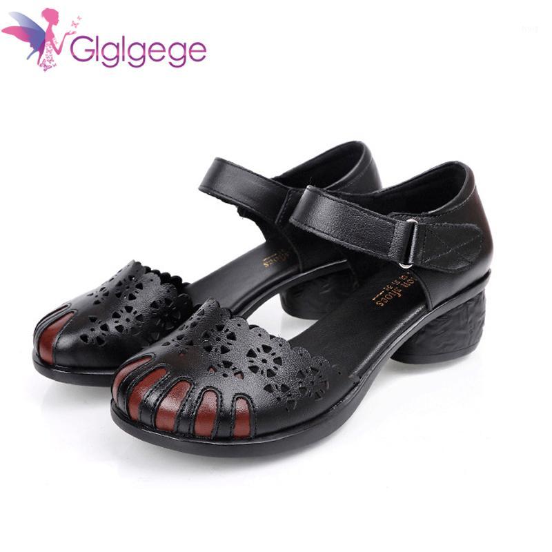 Glglgege Genuine Leather Women Sandals Summer Shoes 3CM Mid Heels Retro Handmade Women Shoes 2020 Hollow Out Sandal1, Ga00631-black
Glglgege Genuine Leather Women Sandals Summer Shoes 3CM Mid Heels Retro Handmade Women Shoes 2020 Hollow Out Sandal1, Ga00631-black