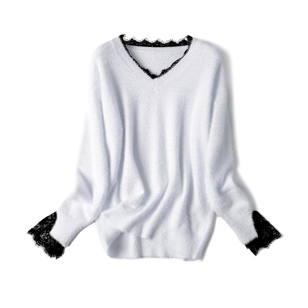 2021 New v Neck Women Cashmere Sweater Autumn Winter Warm Fluffy Pullovers Top Knitted Lace Soft Female Jumper Mujer Jersey Y4o9, Apricot
2021 New v Neck Women Cashmere Sweater Autumn Winter Warm Fluffy Pullovers Top Knitted Lace Soft Female Jumper Mujer Jersey Y4o9, Apricot