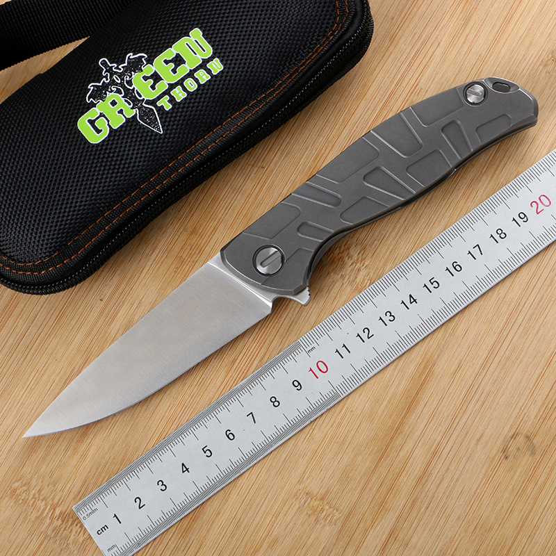 Green thorn 95t D2 blade TC4 titanium handle bearing outdoor camping hunting knife practical fruit knife EDC tool
Green thorn 95t D2 blade TC4 titanium handle bearing outdoor camping hunting knife practical fruit knife EDC tool