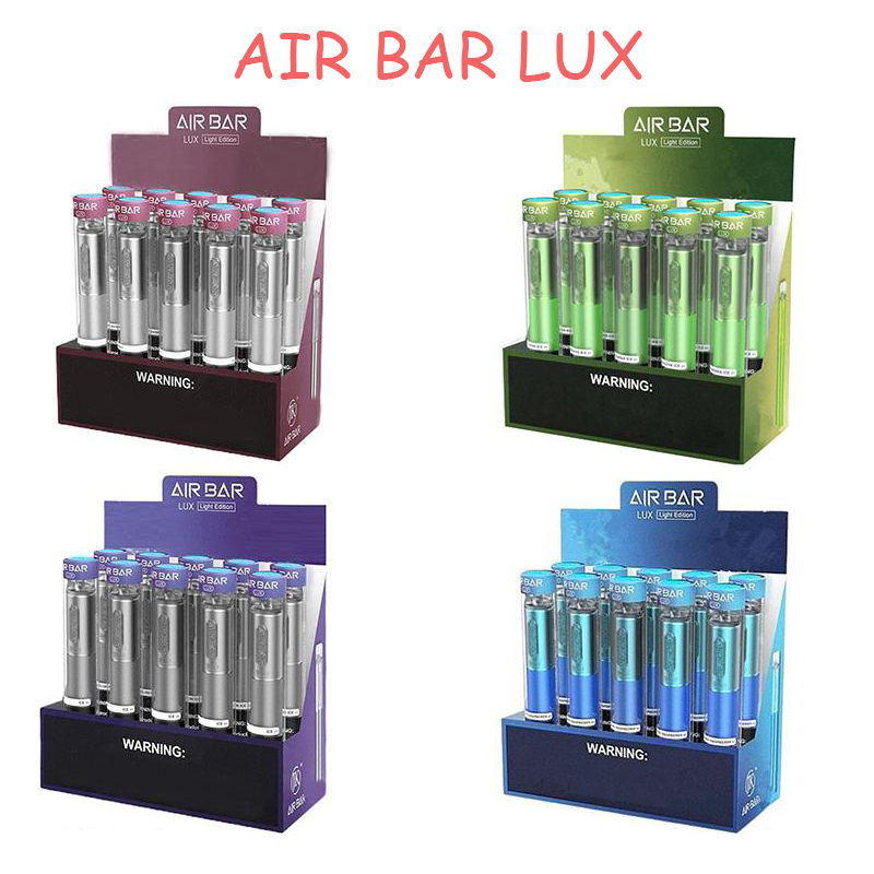 Air Bar Lux Disposable Vape Pen 1000 Puffs 500mAh Battery 2.7ml Airbar Pods Pre-Filled Vapor Stick Devices e Cigarettes Vaporizers Kits
Air Bar Lux Disposable Vape Pen 1000 Puffs 500mAh Battery 2.7ml Airbar Pods Pre-Filled Vapor Stick Devices e Cigarettes Vaporizers Kits