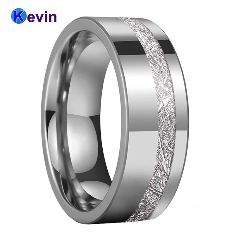 Flat Band Tungsten Inlay Ring For Men Women With Bright Meteority Inlay Offset Groove 8MM Comfort Fit
Flat Band Tungsten Inlay Ring For Men Women With Bright Meteority Inlay Offset Groove 8MM Comfort Fit