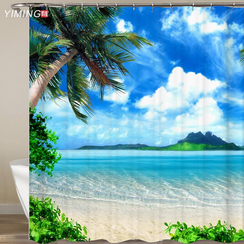 3D Seaside Scenery Beach Shower Curtain Home Decor Curtain Moldproof Waterproof Belt Hook Shower Douchegordijn
3D Seaside Scenery Beach Shower Curtain Home Decor Curtain Moldproof Waterproof Belt Hook Shower Douchegordijn