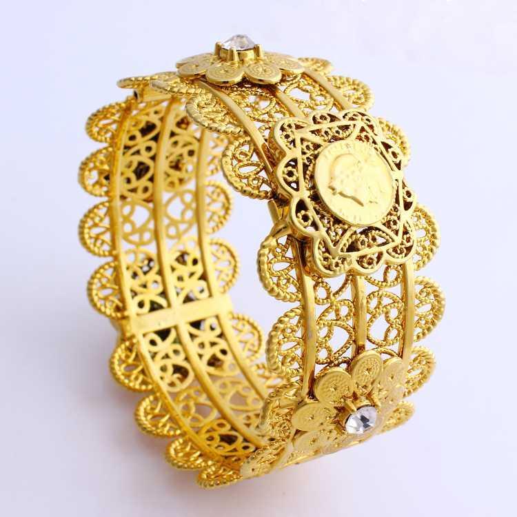 Bangle JH Women Big 68mm Gold Color Dubai Style African Jewelry Wedding Bracelets With Zircon For Middle East Gift1
Bangle JH Women Big 68mm Gold Color Dubai Style African Jewelry Wedding Bracelets With Zircon For Middle East Gift1