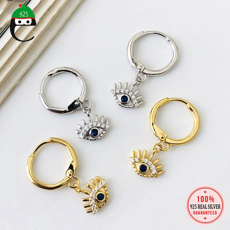 Hoop & Huggie ElfoPlataSi Real 925 Sterling Silver Fashion Minimalist Eye Shiny CZ Earring For Women Wedding Party Fine Jewelry DS672
Hoop & Huggie ElfoPlataSi Real 925 Sterling Silver Fashion Minimalist Eye Shiny CZ Earring For Women Wedding Party Fine Jewelry DS672