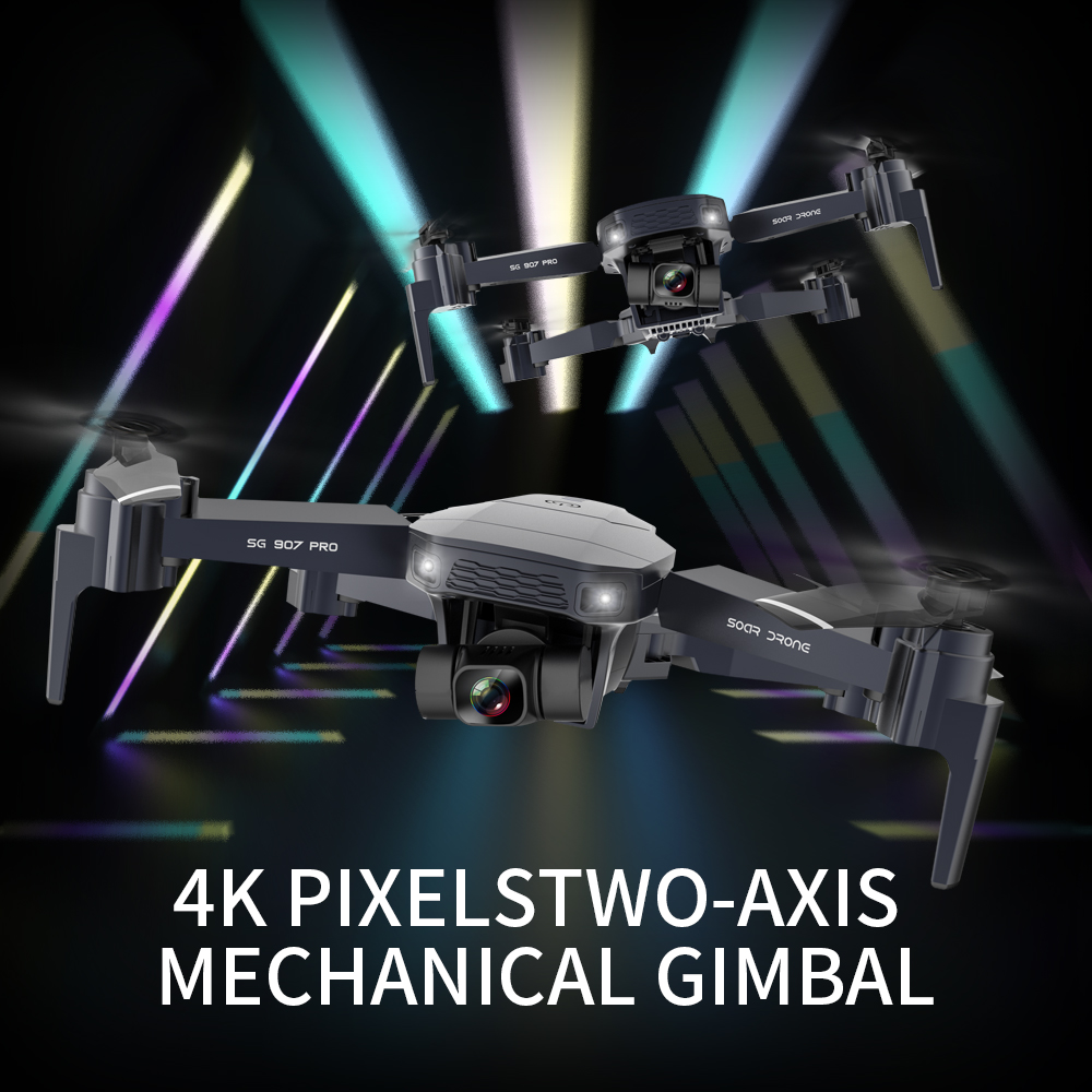 Drone Quadcopter GPS 5G WIFI 4k HD Mechanical 2-Axis Gimbal Camera Supports TF Card RC Drones Distance 800m, Sg907 pro 4k 3b bag
Drone Quadcopter GPS 5G WIFI 4k HD Mechanical 2-Axis Gimbal Camera Supports TF Card RC Drones Distance 800m, Sg907 pro 4k 3b bag