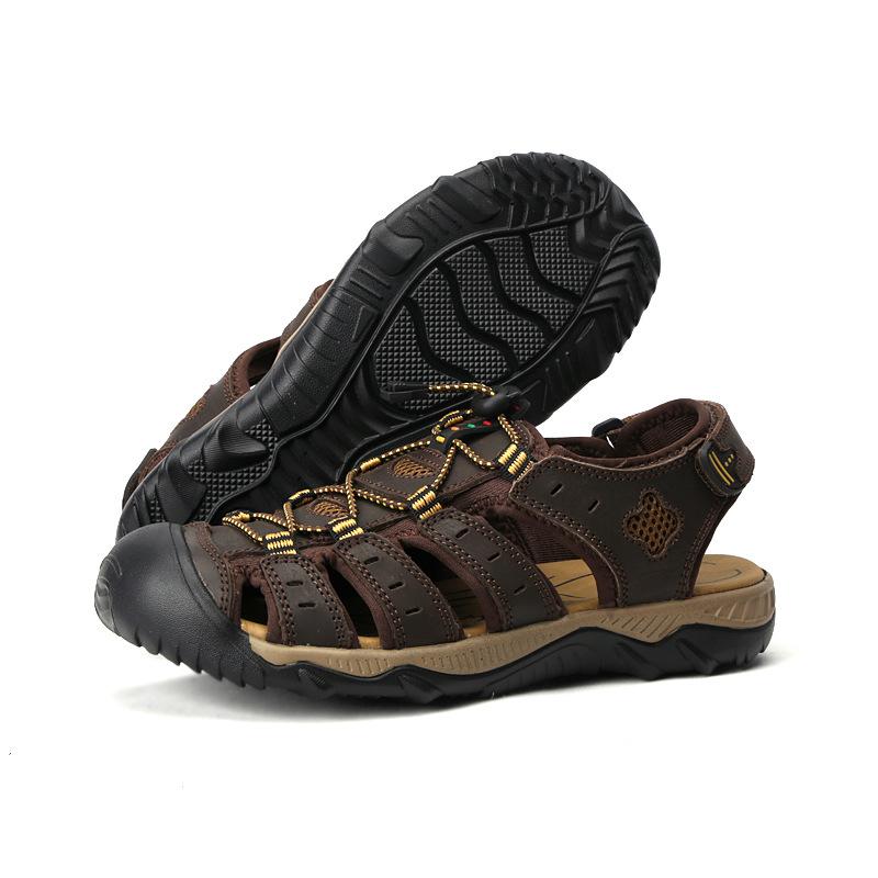 Outdoor Summer Mens Sandal Leather Aqua Shoes Wading Stream Shoes Sandals Beach Sandals 3 Colors Big Size 38-48 Non-slip
Outdoor Summer Mens Sandal Leather Aqua Shoes Wading Stream Shoes Sandals Beach Sandals 3 Colors Big Size 38-48 Non-slip
