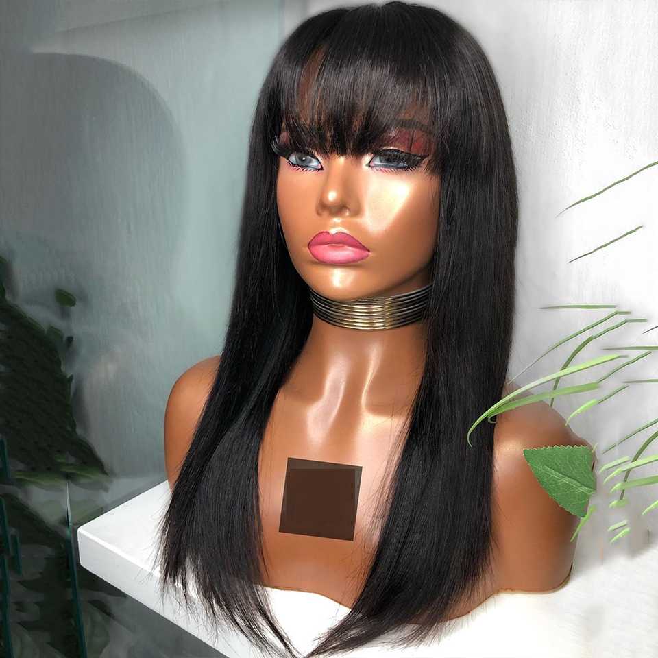 2x6 Straight Wig 150% Density Lace Front Human Hair Wigs Fringe Wig With Bangs Brazilian Remy For Women Lace Closure Plucked, As pic
2x6 Straight Wig 150% Density Lace Front Human Hair Wigs Fringe Wig With Bangs Brazilian Remy For Women Lace Closure Plucked, As pic