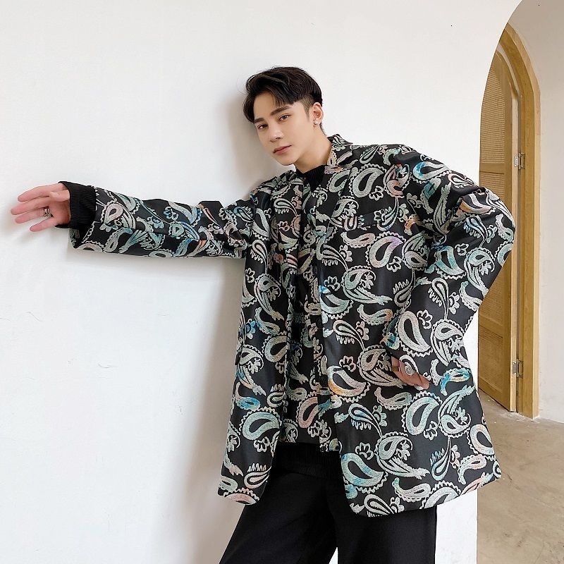 2021 New Men's Vintage Streetwear Casual Man Harajuku Fashion Suit Jackets Male Printed Clothing Korean Style B5f6, Picturecolor
2021 New Men's Vintage Streetwear Casual Man Harajuku Fashion Suit Jackets Male Printed Clothing Korean Style B5f6, Picturecolor
