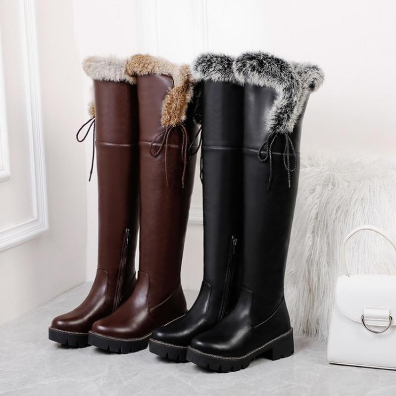 Womens Over The Knee Thigh Boots Fur Lace Up Round Toe Platform Warm Winter Thick Chunky Heel Riding Punk Motorcycle Shoes1, Black
Womens Over The Knee Thigh Boots Fur Lace Up Round Toe Platform Warm Winter Thick Chunky Heel Riding Punk Motorcycle Shoes1, Black