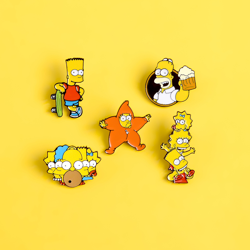 New Homer Bart Lisa Tv Brooches Bag Clothes Lapel Pins Funny Cartoon Comics Badge Fans
New Homer Bart Lisa Tv Brooches Bag Clothes Lapel Pins Funny Cartoon Comics Badge Fans