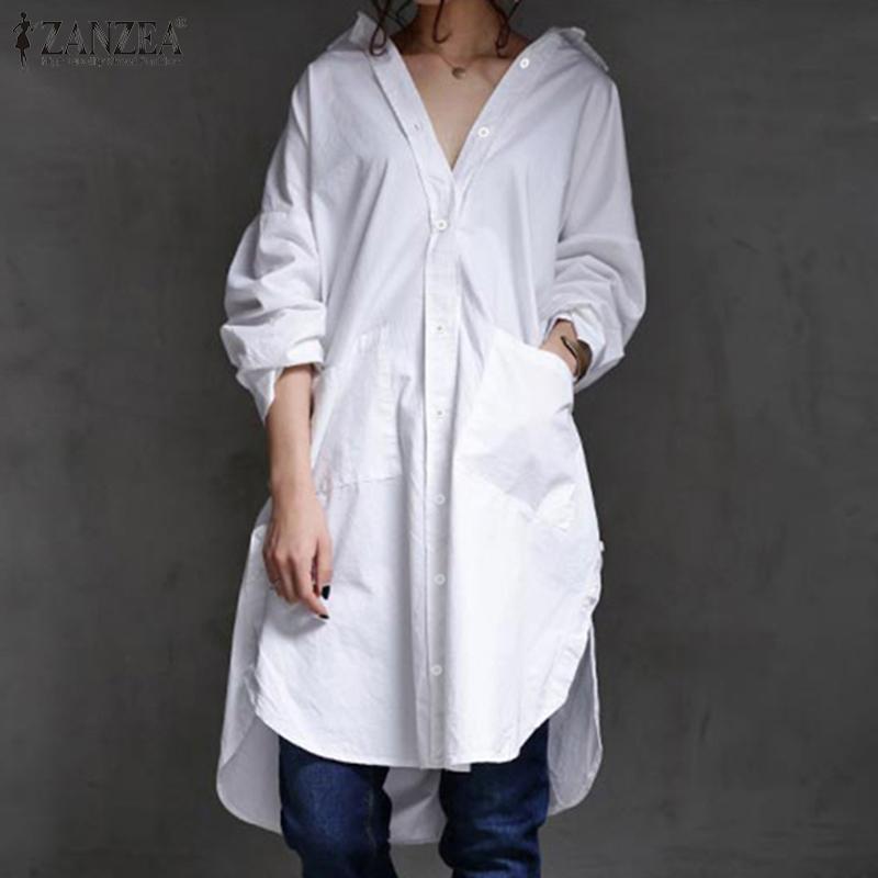 Stylish Asymmetrical Shirts Women' Autumn Blouse ZANZEA 2020 Casual Long Sleeve Tops Female Laple Button Tunic Plus Size 5XL, Black
Stylish Asymmetrical Shirts Women' Autumn Blouse ZANZEA 2020 Casual Long Sleeve Tops Female Laple Button Tunic Plus Size 5XL, Black