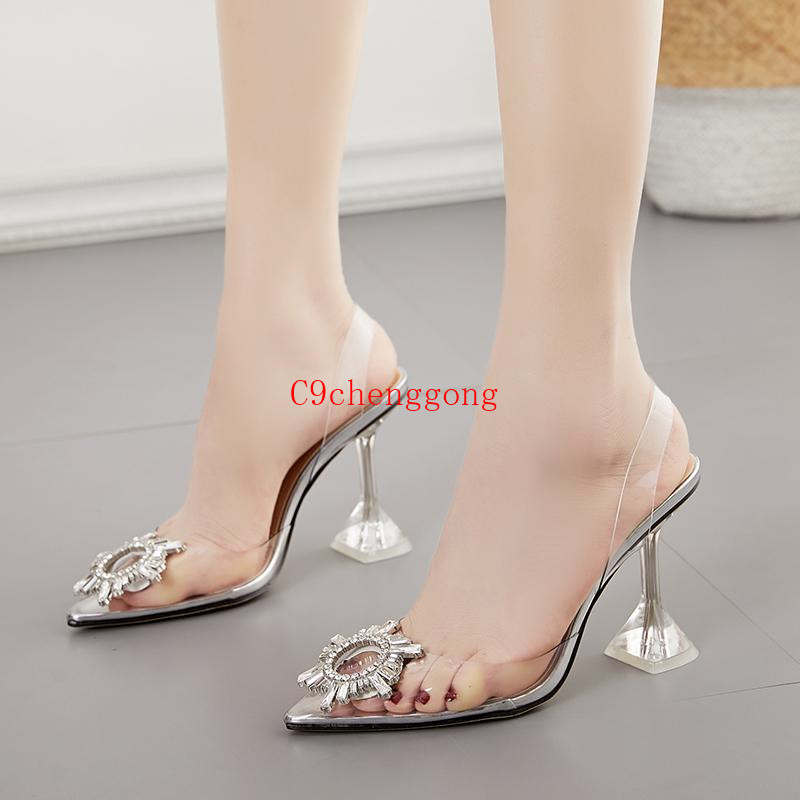 Plus size 35 to 40 41 silver rhinestone pvc clear transparent shoes women pointed toe pumps bridal wedding shoes luxury designer high heel, Black
Plus size 35 to 40 41 silver rhinestone pvc clear transparent shoes women pointed toe pumps bridal wedding shoes luxury designer high heel, Black