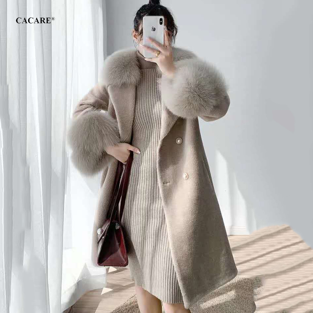 Long Wool Coat Jackets Women Warm Fashion Autumn Winter Woollen Coats Female with Takedown Fox Fur F0150 2 Colors, White
Long Wool Coat Jackets Women Warm Fashion Autumn Winter Woollen Coats Female with Takedown Fox Fur F0150 2 Colors, White