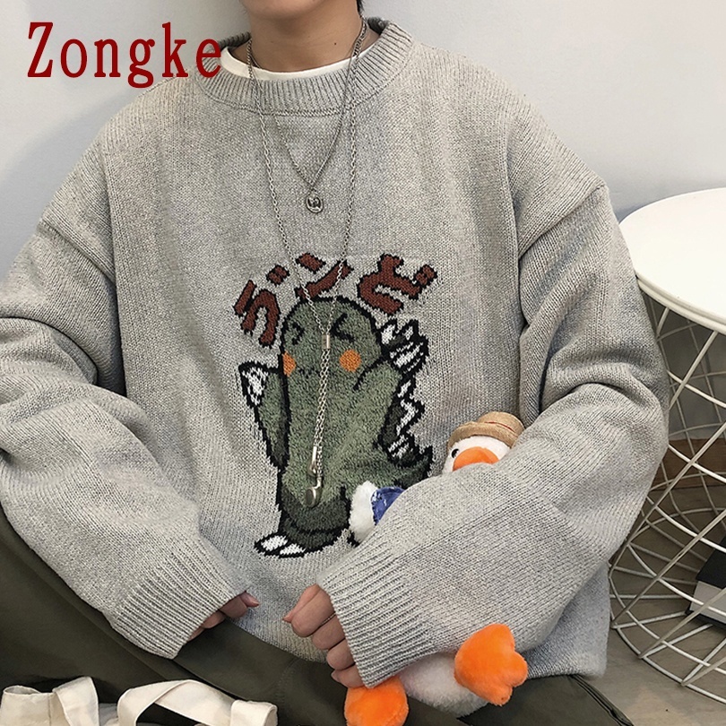 Zongke Black Knitted Sweater Men Winter Mens Clothes Pullover Mens Sweaters Harajuku Sweater Little Monster Print -3XL 201201, Light gray
Zongke Black Knitted Sweater Men Winter Mens Clothes Pullover Mens Sweaters Harajuku Sweater Little Monster Print -3XL 201201, Light gray