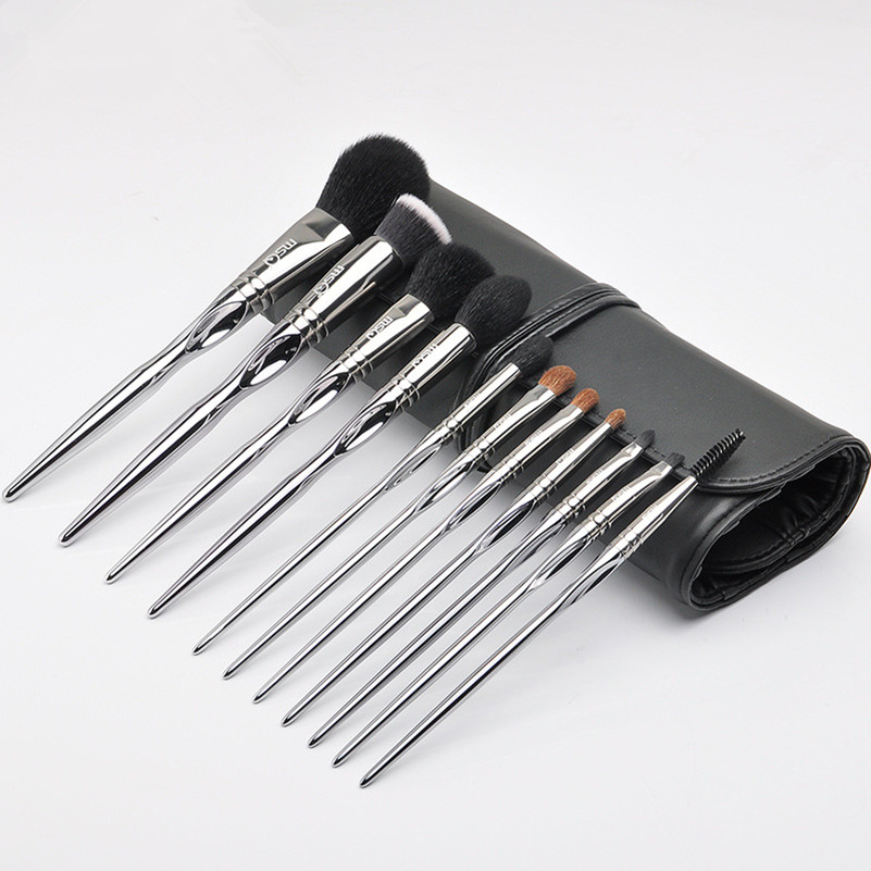 MSQ 11pcs Silver Makeup Brushes Professional Set Foundation Blush Powder Shadow Lip Liner Cosmetics pincel maquiagem Tools YA241
MSQ 11pcs Silver Makeup Brushes Professional Set Foundation Blush Powder Shadow Lip Liner Cosmetics pincel maquiagem Tools YA241