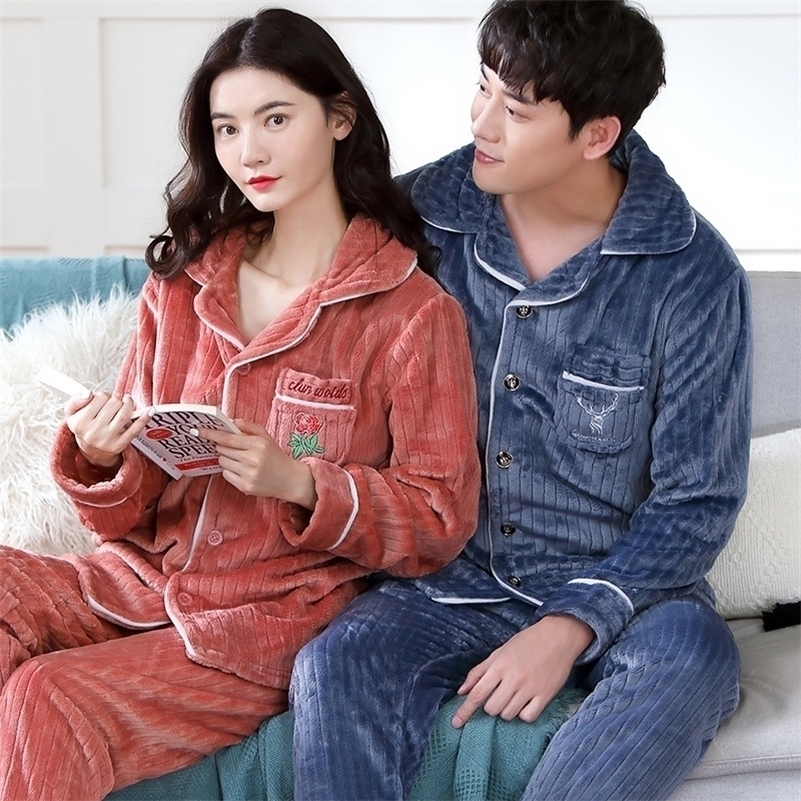 Winter Thicken Warm Flannel Pajama Sets for Women Men Lovers Couple Long Sleeve Coral Velvet Sleepwear Suit Loungewear Homewear 201111, Pj302color8
Winter Thicken Warm Flannel Pajama Sets for Women Men Lovers Couple Long Sleeve Coral Velvet Sleepwear Suit Loungewear Homewear 201111, Pj302color8