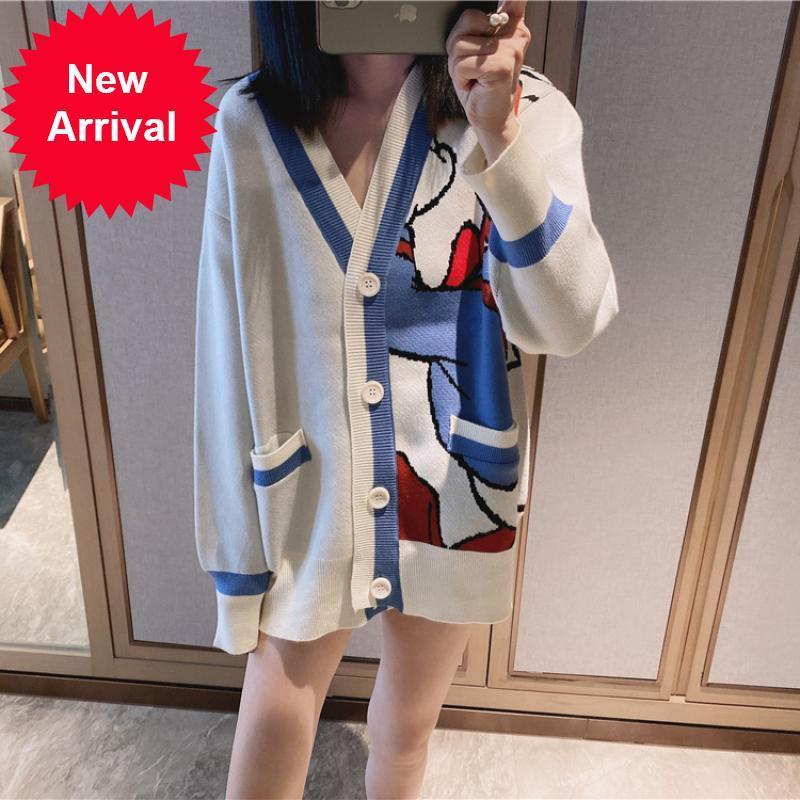 Sweet 2021 Autumn Wild Jacket of Animated Cartoons Decorating in v Malha Cardigan Women Color Free Contrast Coat Shirt Casual Clothes UQD6, Blue
Sweet 2021 Autumn Wild Jacket of Animated Cartoons Decorating in v Malha Cardigan Women Color Free Contrast Coat Shirt Casual Clothes UQD6, Blue