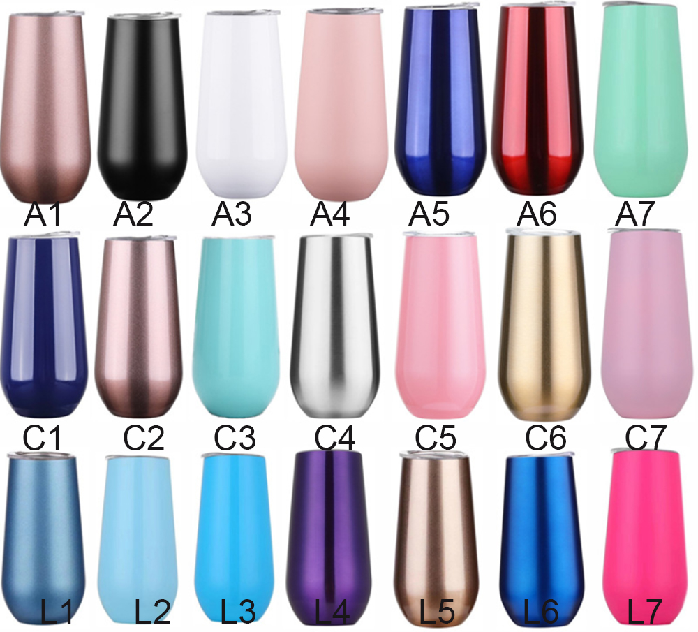 6oz Wine Beer Tumbler Champagne Beer With Lid Wine Glass Stemless Stainless Steel Thermos Insulated Mug Christmas Cup Party Gift
6oz Wine Beer Tumbler Champagne Beer With Lid Wine Glass Stemless Stainless Steel Thermos Insulated Mug Christmas Cup Party Gift