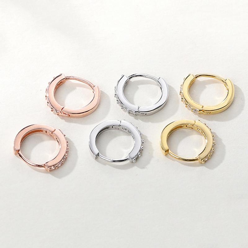 925 Sterling Silver Fashion Girl Zircon Hoop Earrings Minimalist Circle Fine Jewelry For Women/Ladies/Females Party Birthday
925 Sterling Silver Fashion Girl Zircon Hoop Earrings Minimalist Circle Fine Jewelry For Women/Ladies/Females Party Birthday
