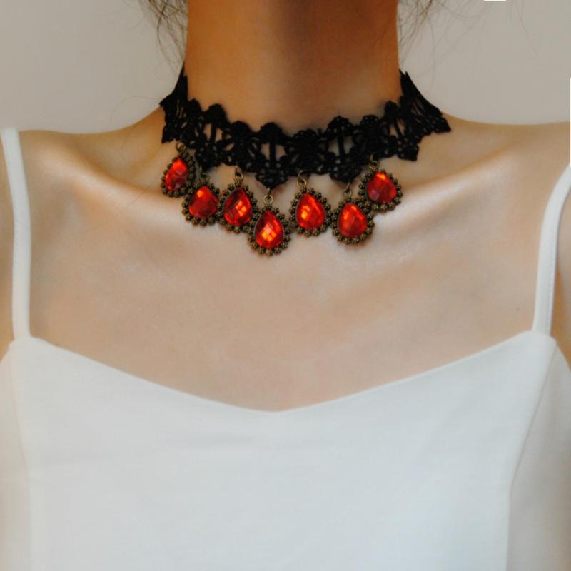 Gothic Jewelry Vintage Lace Necklace & Pendant Women Accessories Choker Necklace False Collar Statement Necklaces
Gothic Jewelry Vintage Lace Necklace & Pendant Women Accessories Choker Necklace False Collar Statement Necklaces