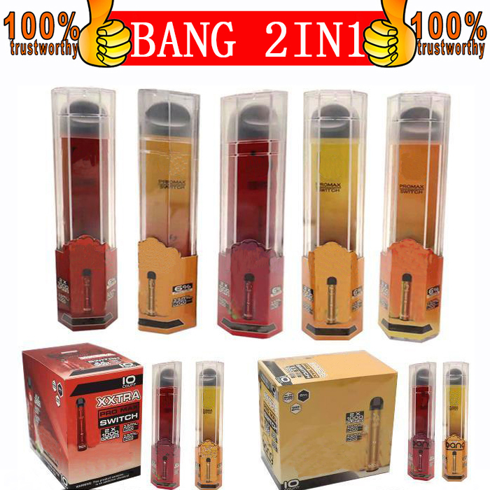 Bang Pro Max Switch Disposable Vapes Pen Pod Device Kit Local 1000+1000 Puffs Bang XXL 2 IN 1 disposable vape e cigarettes 2000Puffs
Bang Pro Max Switch Disposable Vapes Pen Pod Device Kit Local 1000+1000 Puffs Bang XXL 2 IN 1 disposable vape e cigarettes 2000Puffs