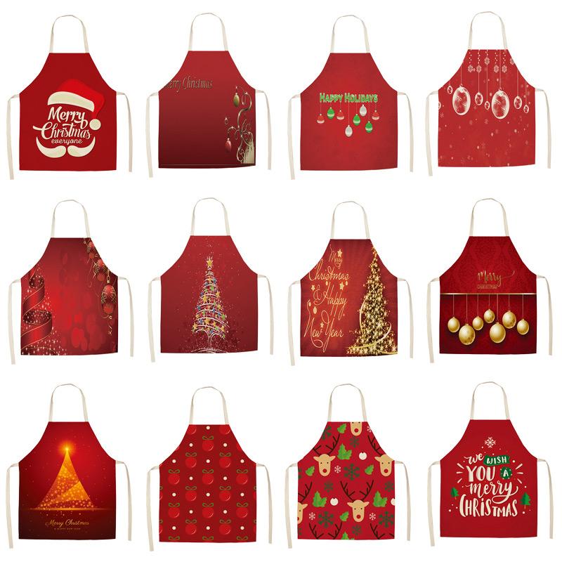 Christmas Decoration Santa Red Cotton Sleeveless Apron Linen Kitchen Aprons Women Home Cooking Baking Waist Bib Pinafore WQL0128
Christmas Decoration Santa Red Cotton Sleeveless Apron Linen Kitchen Aprons Women Home Cooking Baking Waist Bib Pinafore WQL0128