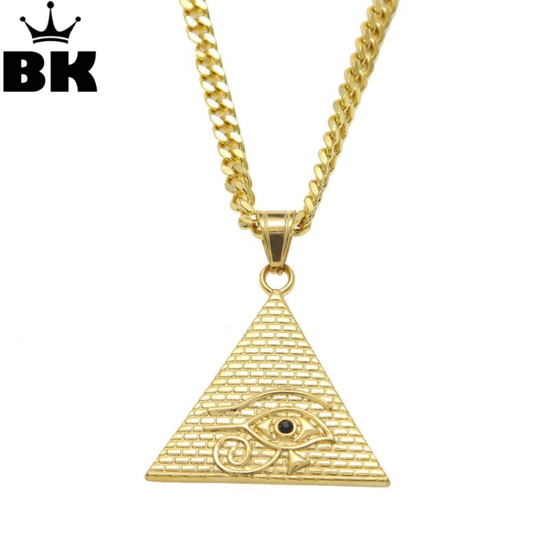 Ancient Egyptian Pyramid Eye Of Horus Pendant Necklace Hip Hop Illuminati Necklace with 27.5"inch Miami Cuban Curb Chain
Ancient Egyptian Pyramid Eye Of Horus Pendant Necklace Hip Hop Illuminati Necklace with 27.5"inch Miami Cuban Curb Chain
