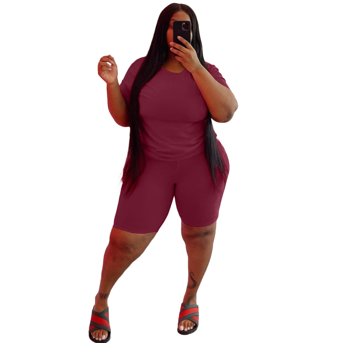 women tracksuits fashion women's fashion leisure large 5XL leisure suit sports jogging suits 2 piece set