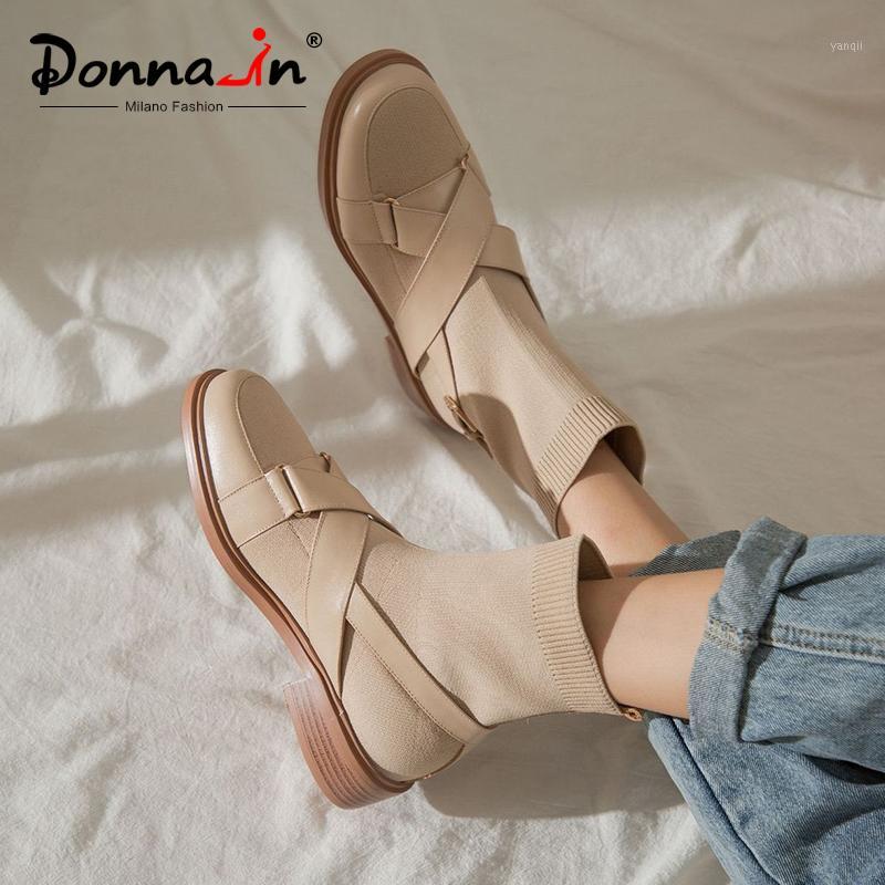 Donna-in Elastic Knitting Winter Ankle Sock Boots Women Breathable Real Leather Boots Stockings Stretch Slip On Shoes Feminine1, Apricot pigskin
Donna-in Elastic Knitting Winter Ankle Sock Boots Women Breathable Real Leather Boots Stockings Stretch Slip On Shoes Feminine1, Apricot pigskin