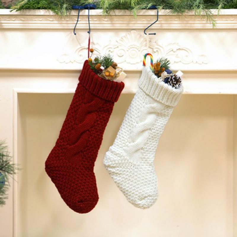 Christmas Stockings Warm Knitted Sock Kids Toys Candy Bag Tree Fireplace Hanging Pendants Home Shop Decor for Holiday Gifts#381
Christmas Stockings Warm Knitted Sock Kids Toys Candy Bag Tree Fireplace Hanging Pendants Home Shop Decor for Holiday Gifts#381